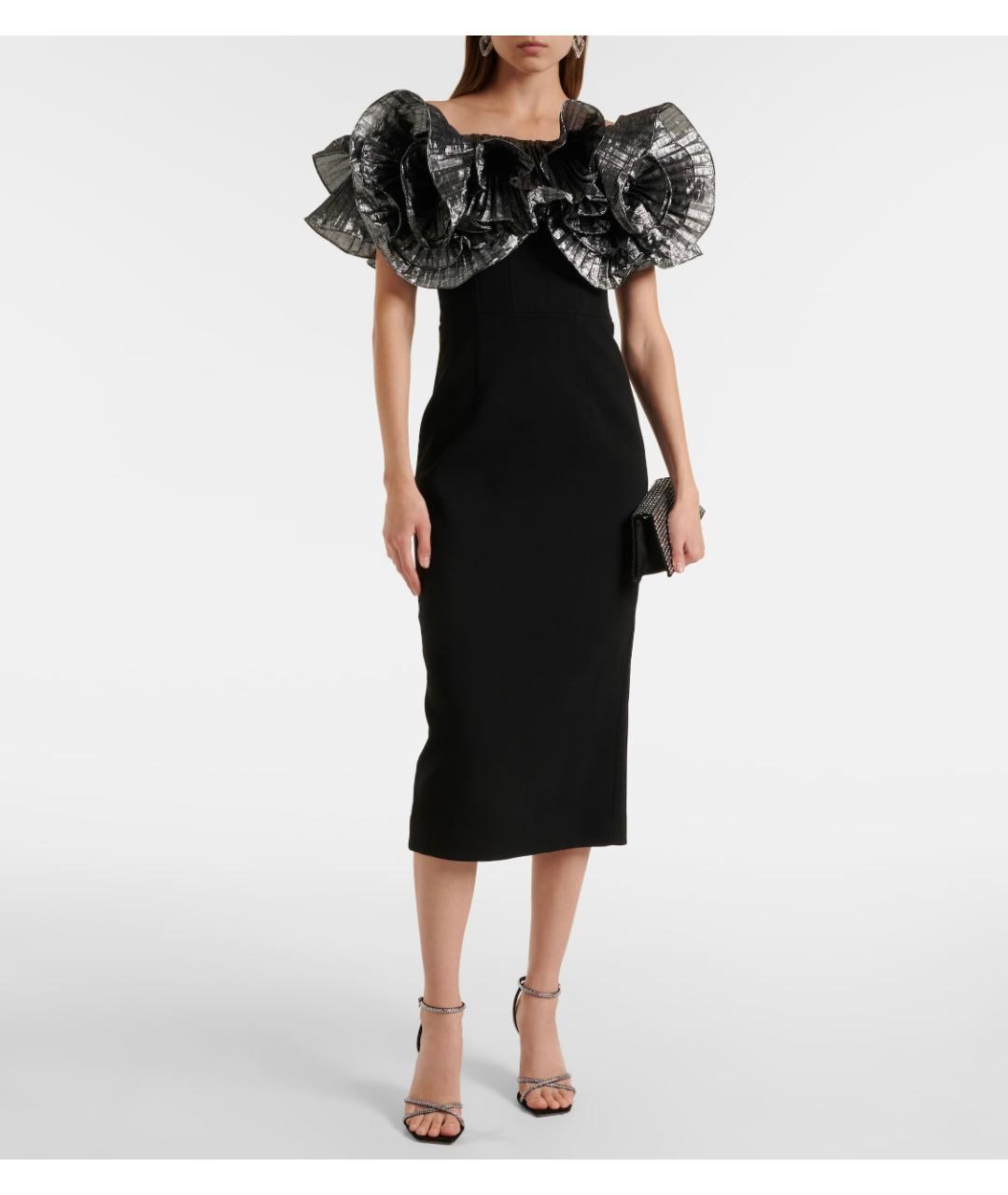REBECCA VALLANCE Черное полиэстеровое коктейльное платье, фото 2