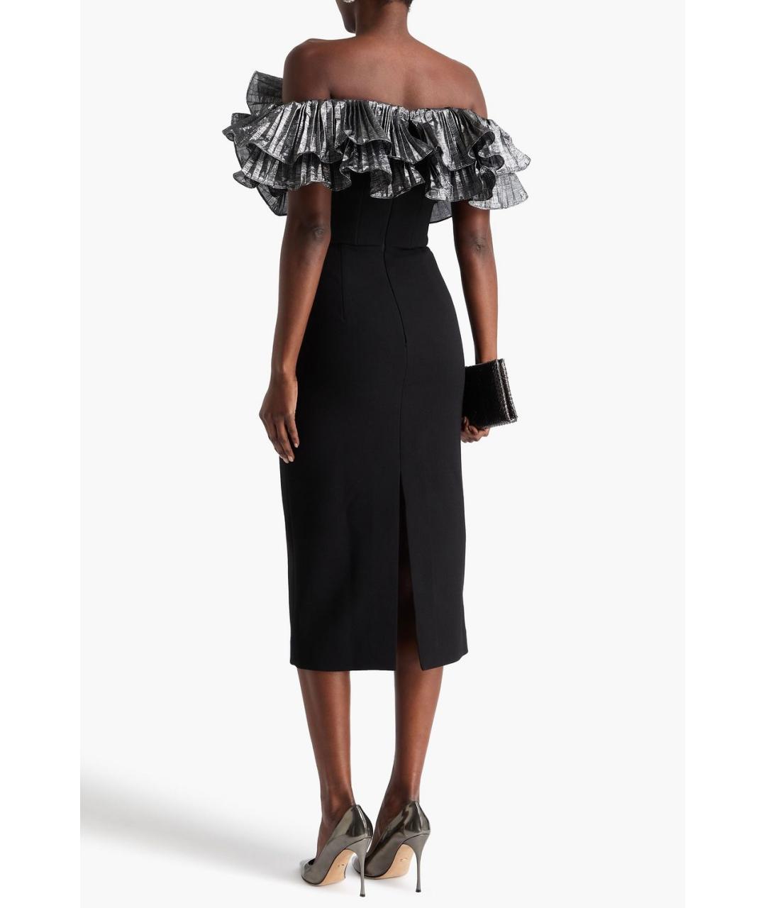 REBECCA VALLANCE Черное полиэстеровое коктейльное платье, фото 6