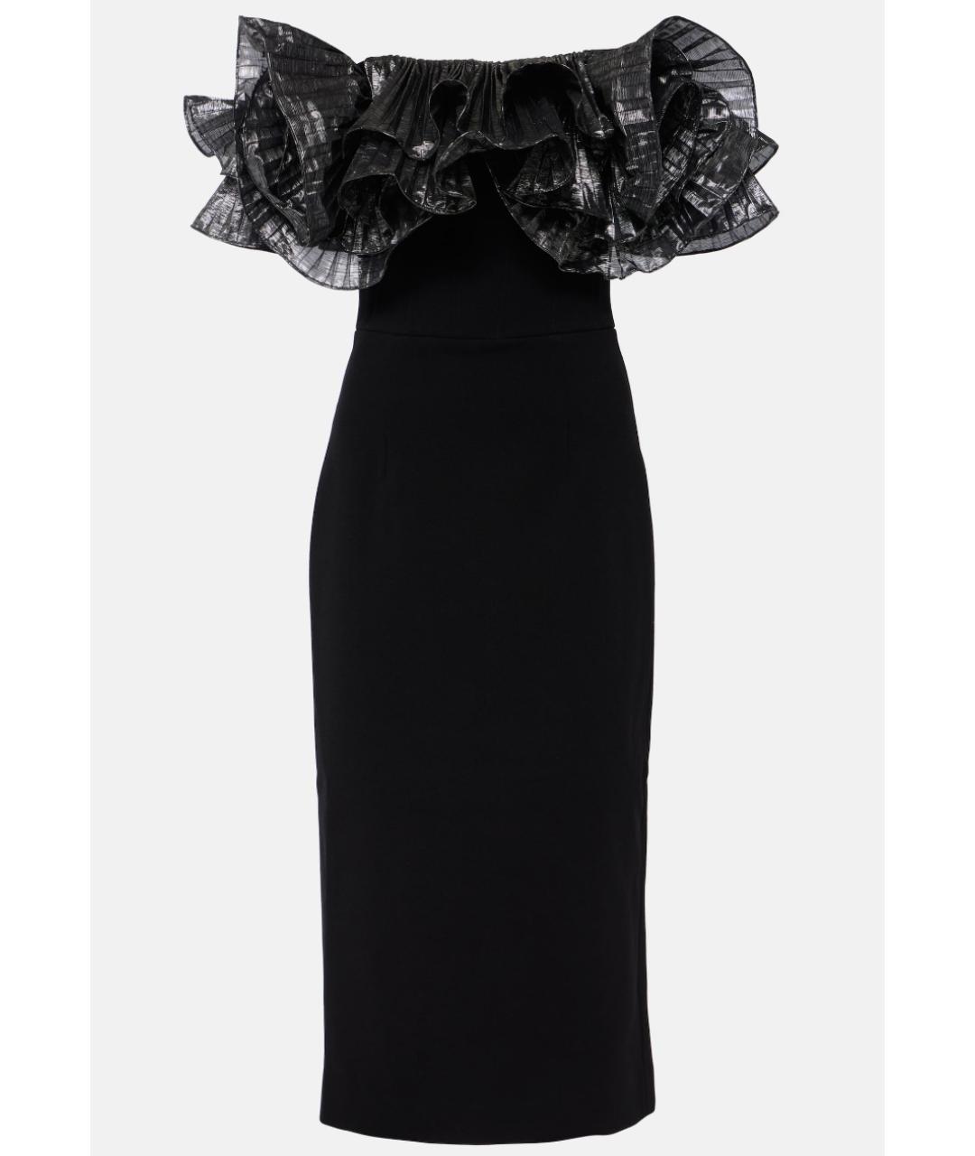 REBECCA VALLANCE Черное полиэстеровое коктейльное платье, фото 7
