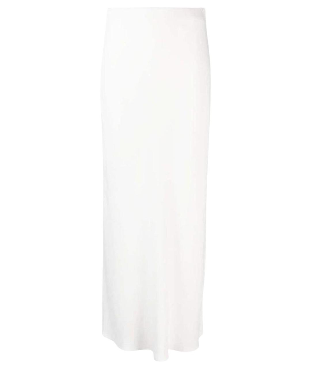 BRUNELLO CUCINELLI Белая вискозная юбка макси, фото 1