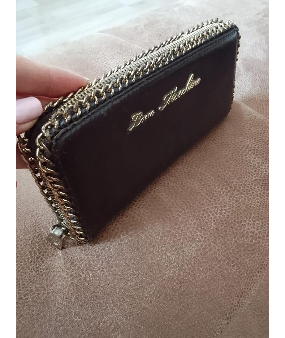 LOVE MOSCHINO Коричневый кожаный кошелек, фото 2