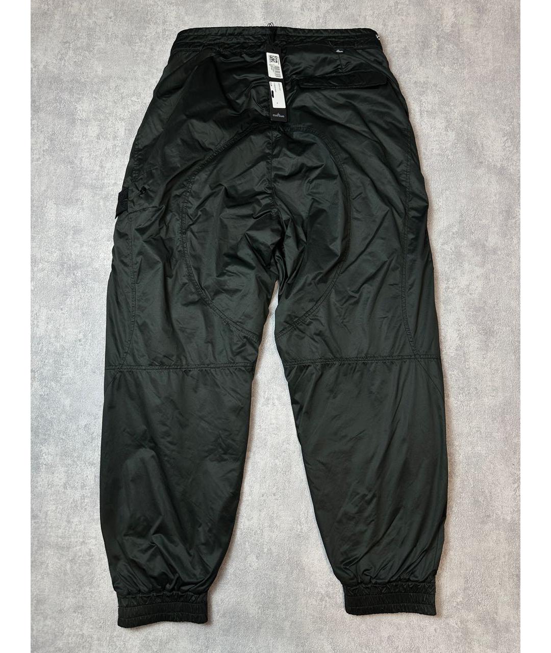 STONE ISLAND SHADOW PROJECT Черные полиуретановые повседневные брюки, фото 3