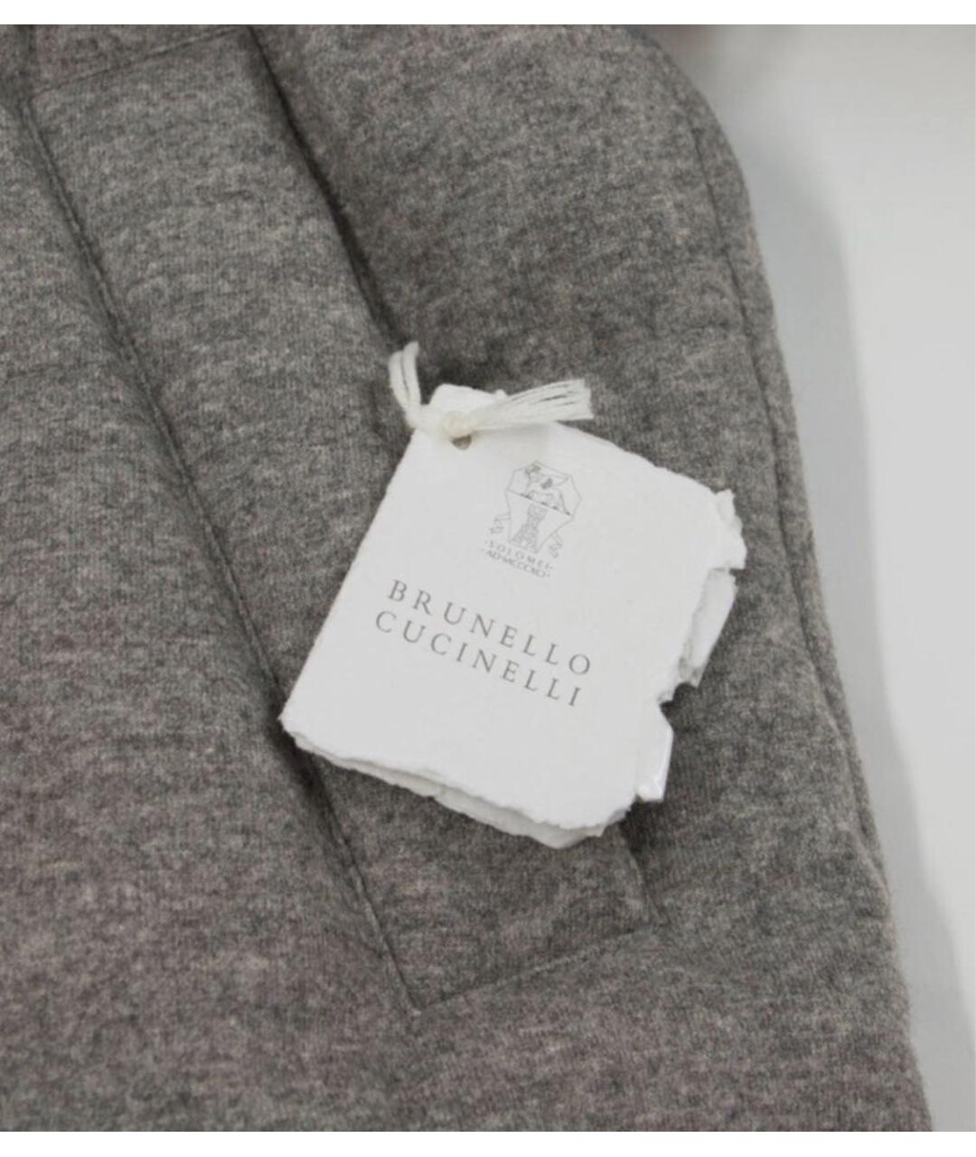 BRUNELLO CUCINELLI Серый кашемировый пуховик, фото 5