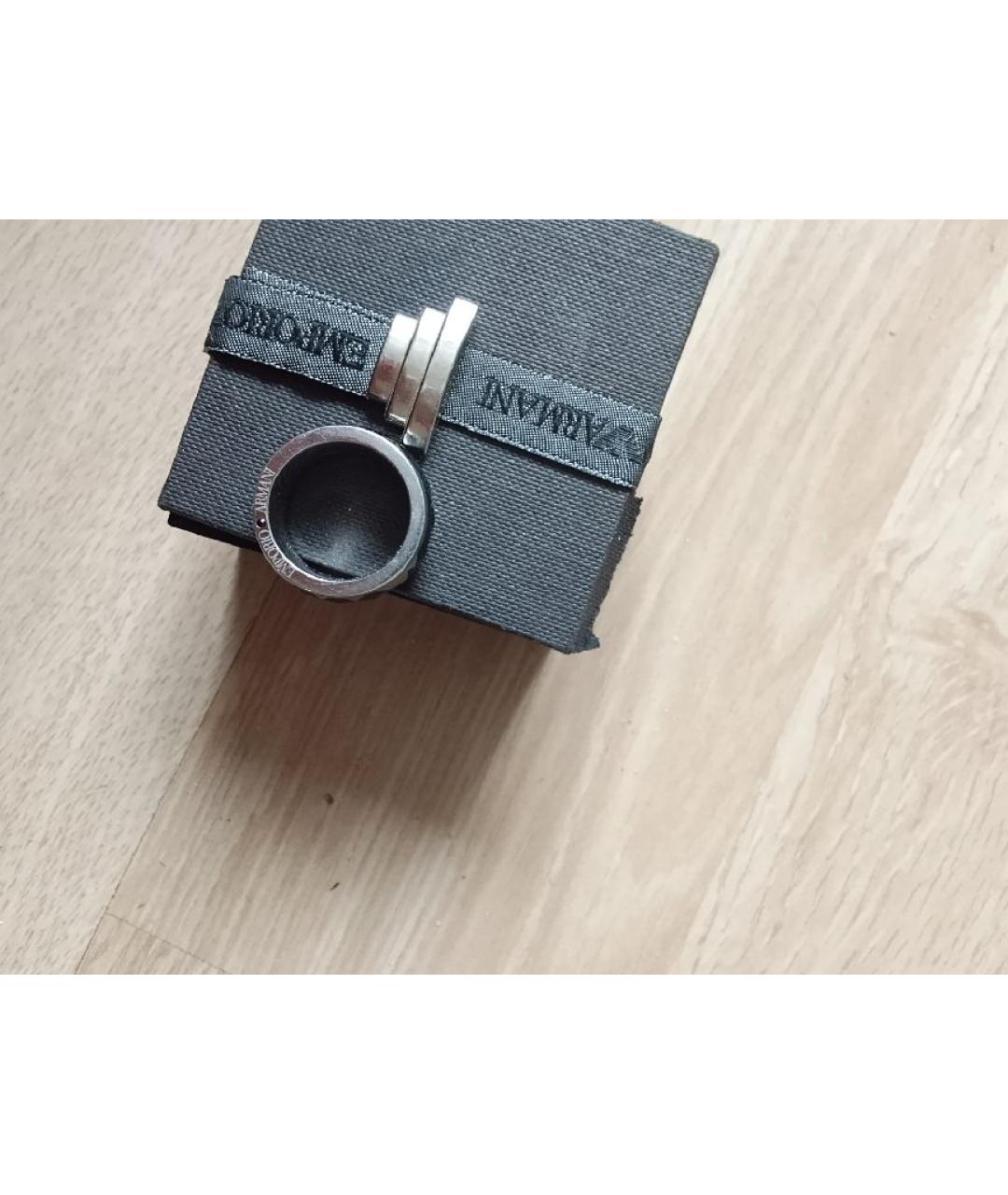 EMPORIO ARMANI Черное керамическое кольцо, фото 2