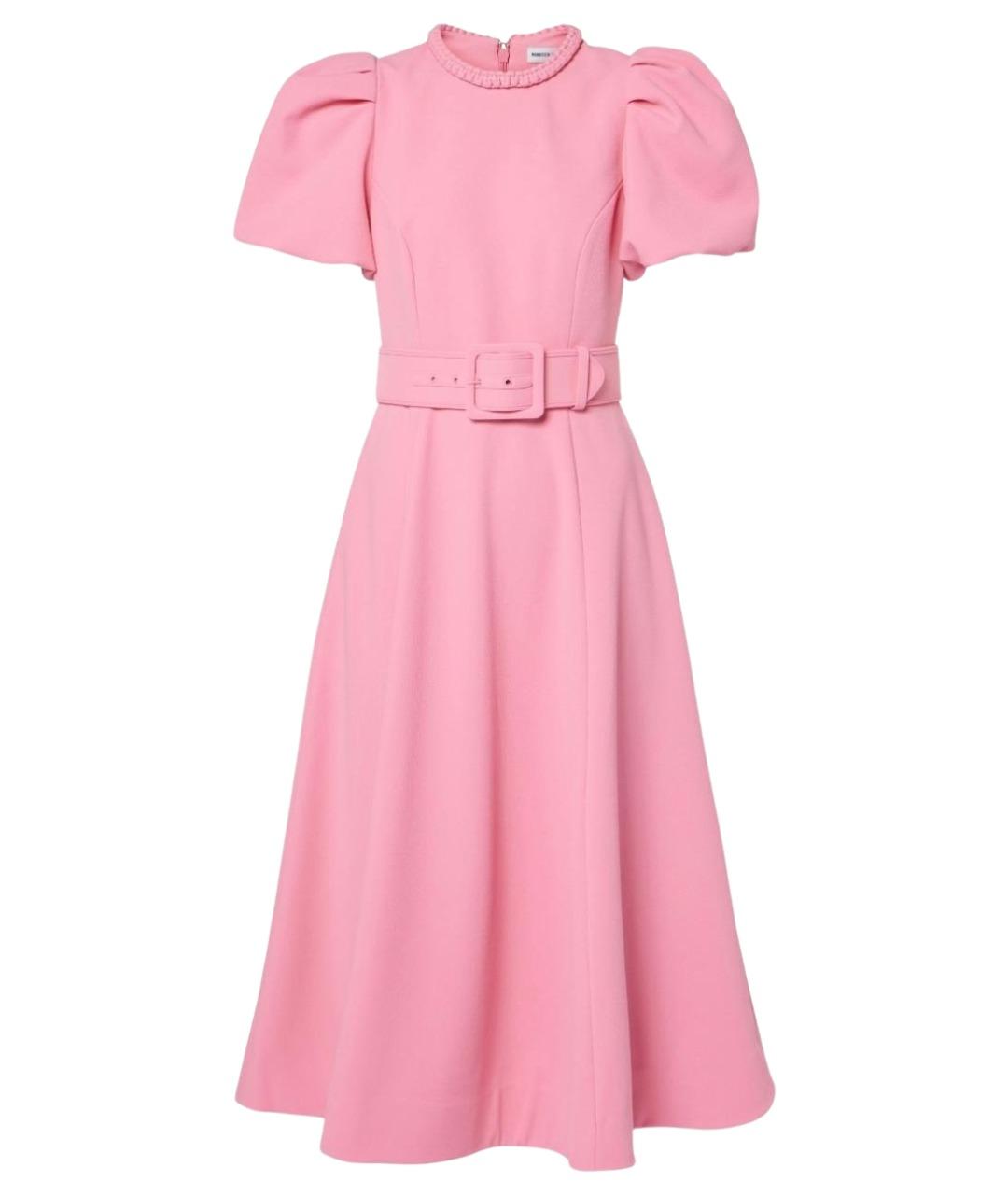 REBECCA VALLANCE Розовое полиэстеровое повседневное платье, фото 1