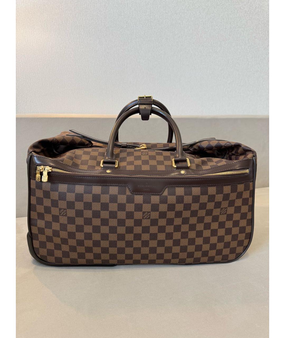 LOUIS VUITTON Коричневая дорожная/спортивная сумка из искусственной кожи, фото 9