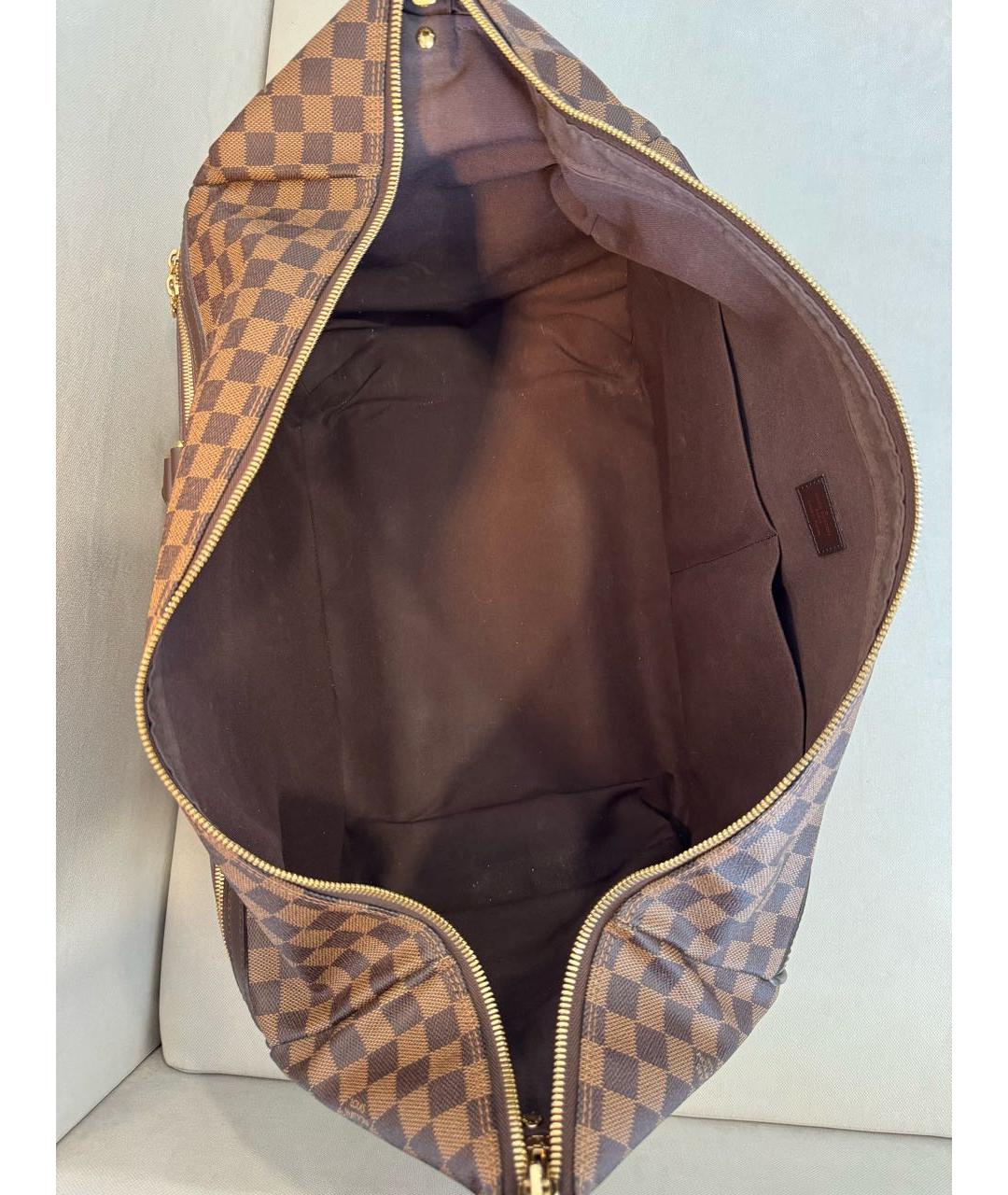 LOUIS VUITTON Коричневая дорожная/спортивная сумка из искусственной кожи, фото 4