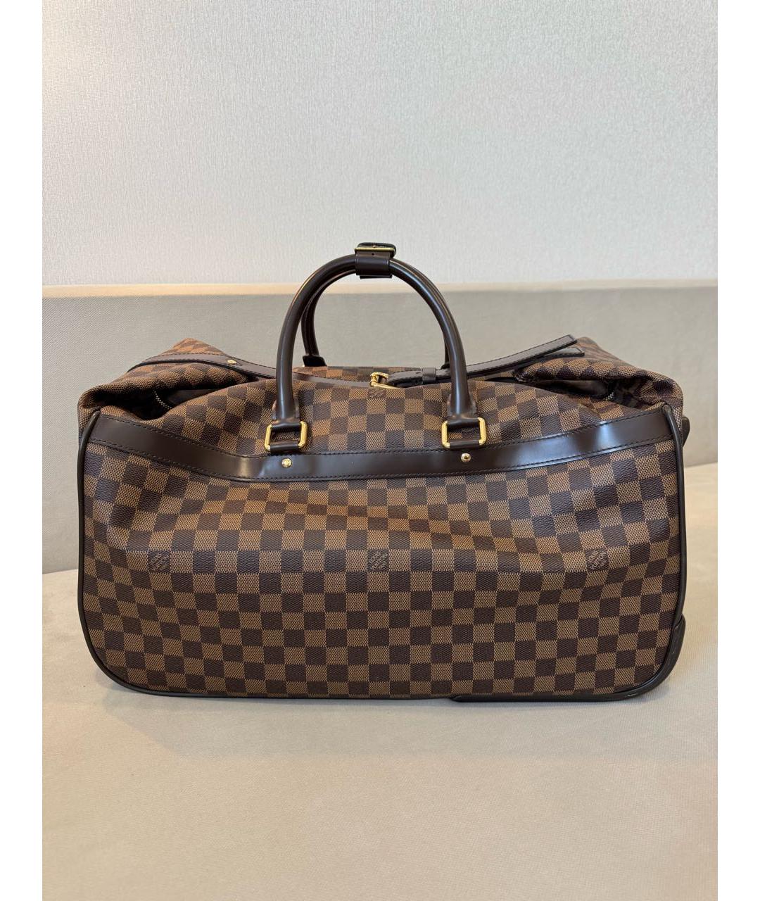 LOUIS VUITTON Коричневая дорожная/спортивная сумка из искусственной кожи, фото 8