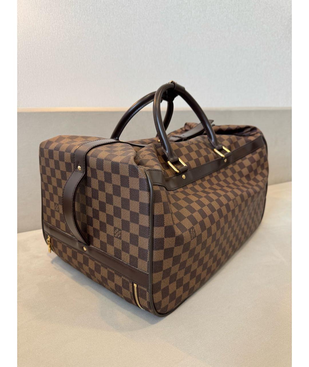 LOUIS VUITTON Коричневая дорожная/спортивная сумка из искусственной кожи, фото 2