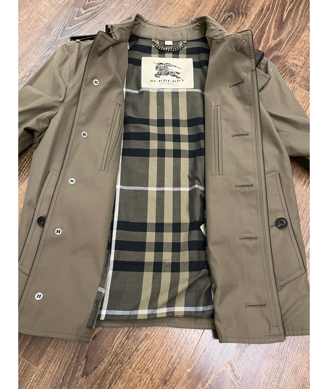 BURBERRY Хаки куртка, фото 8