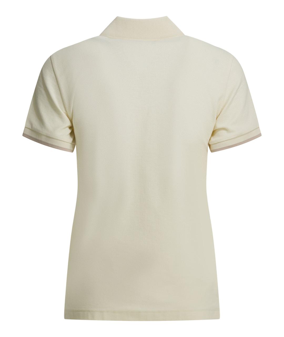 MONCLER Белая хлопковая футболка, фото 2