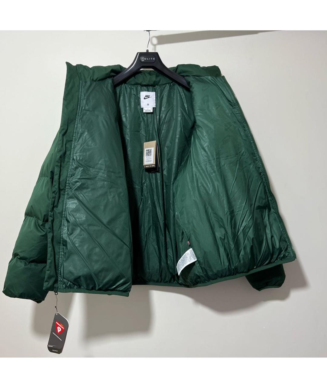 NIKE Зеленая полиэстеровая куртка, фото 3