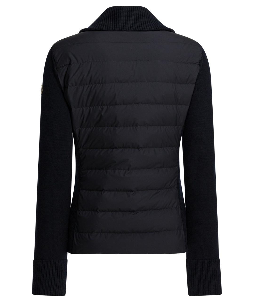 MONCLER Темно-синяя полиэстеровая куртка, фото 2