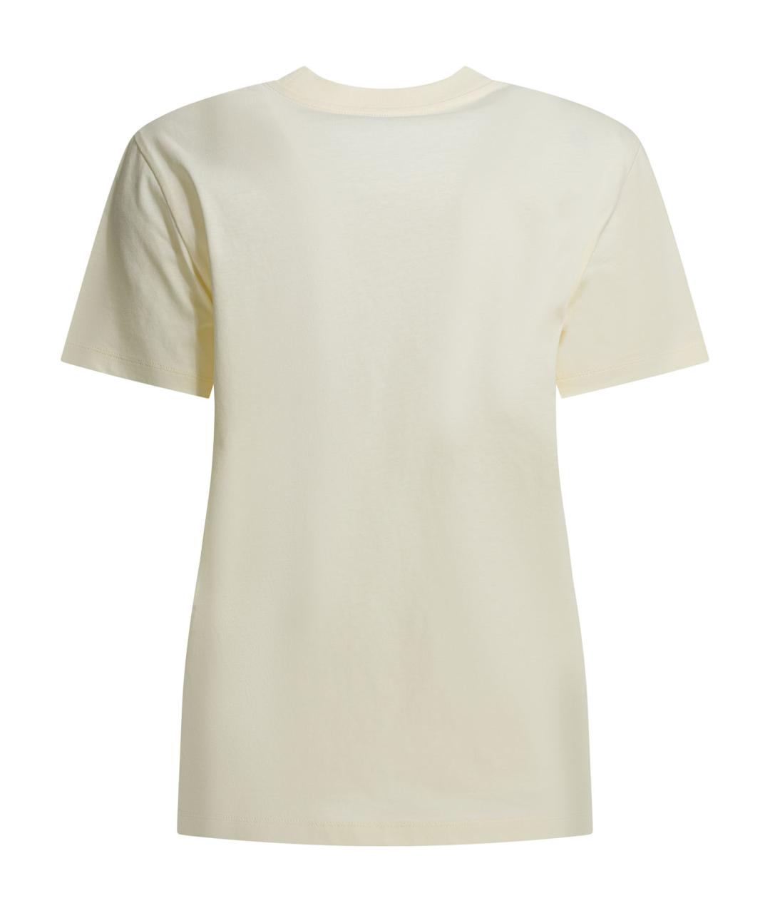 MONCLER Белая хлопковая футболка, фото 2