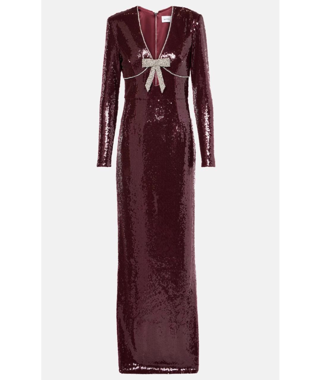 REBECCA VALLANCE Бордовое полиэстеровое вечернее платье, фото 6