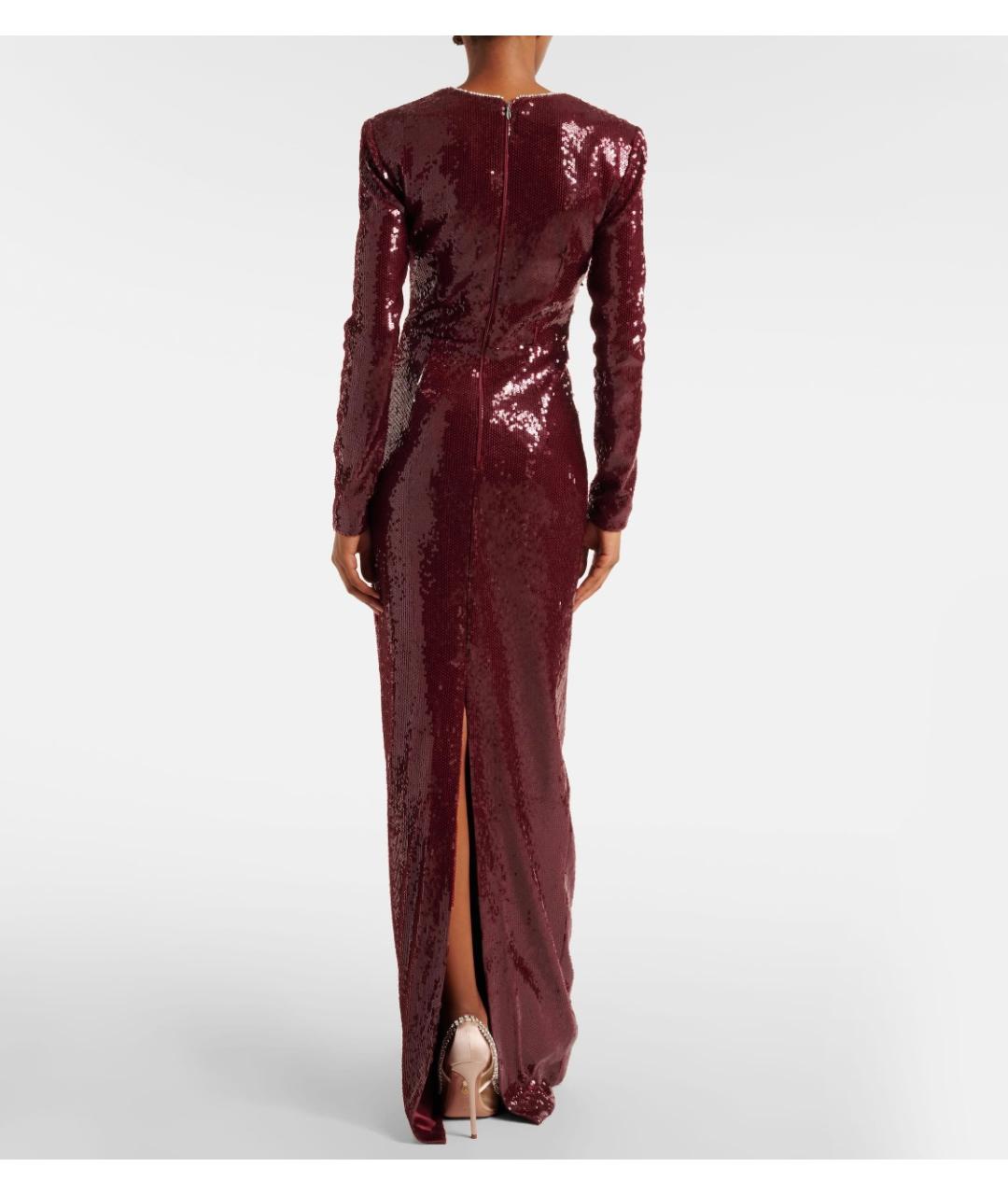REBECCA VALLANCE Бордовое полиэстеровое вечернее платье, фото 3