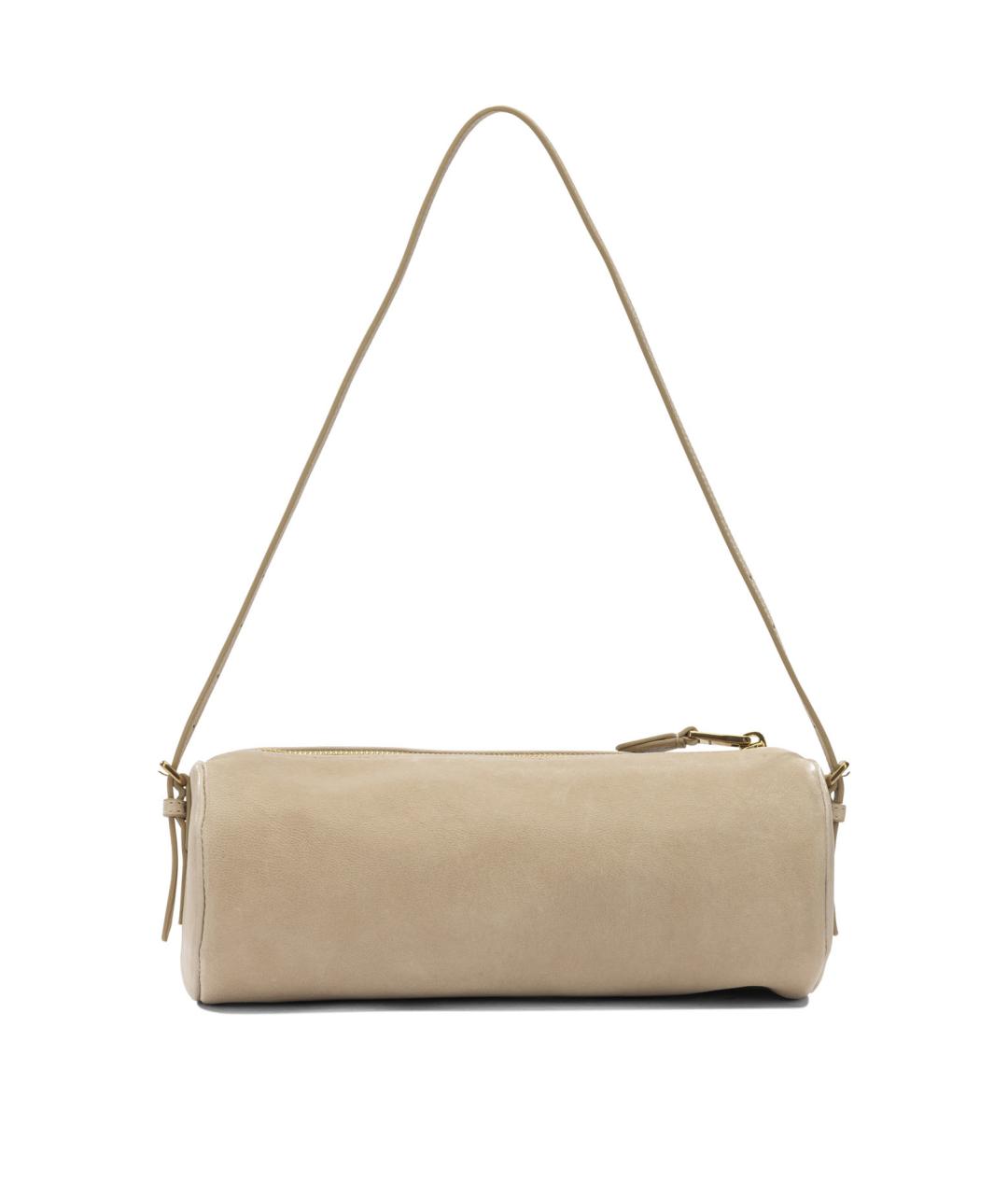 MIU MIU Бежевая замшевая сумка через плечо, фото 3