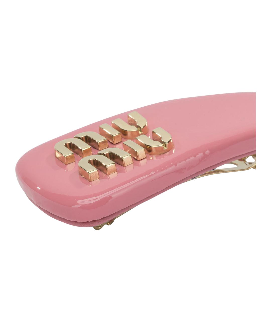 MIU MIU Розовая заколка, фото 2