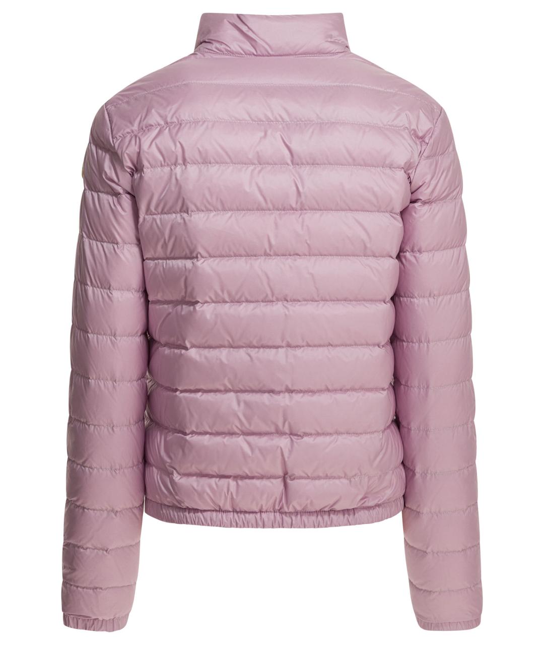 MONCLER Розовый полиамидовый пуховик, фото 2