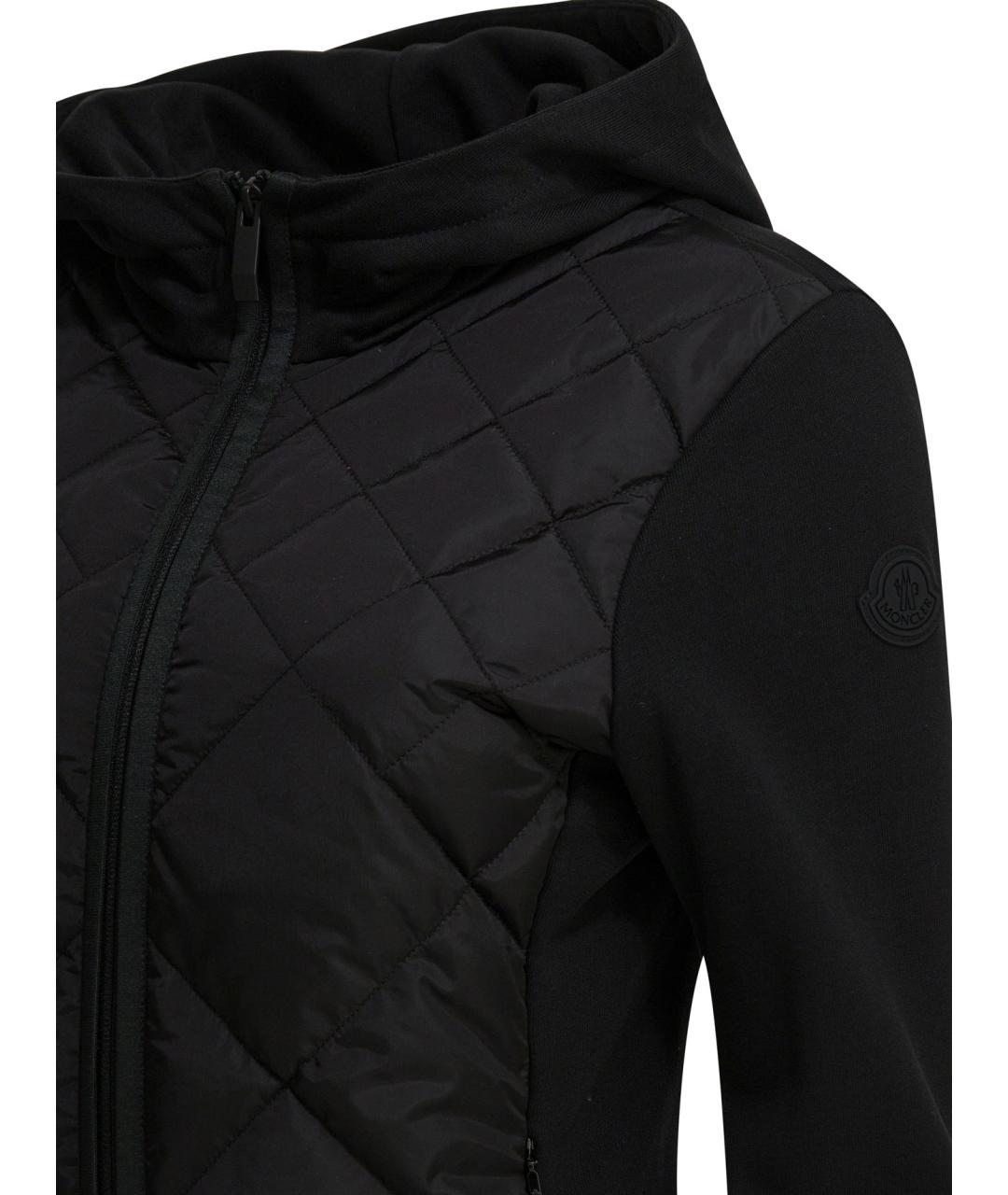 MONCLER Черная полиамидовая куртка, фото 4