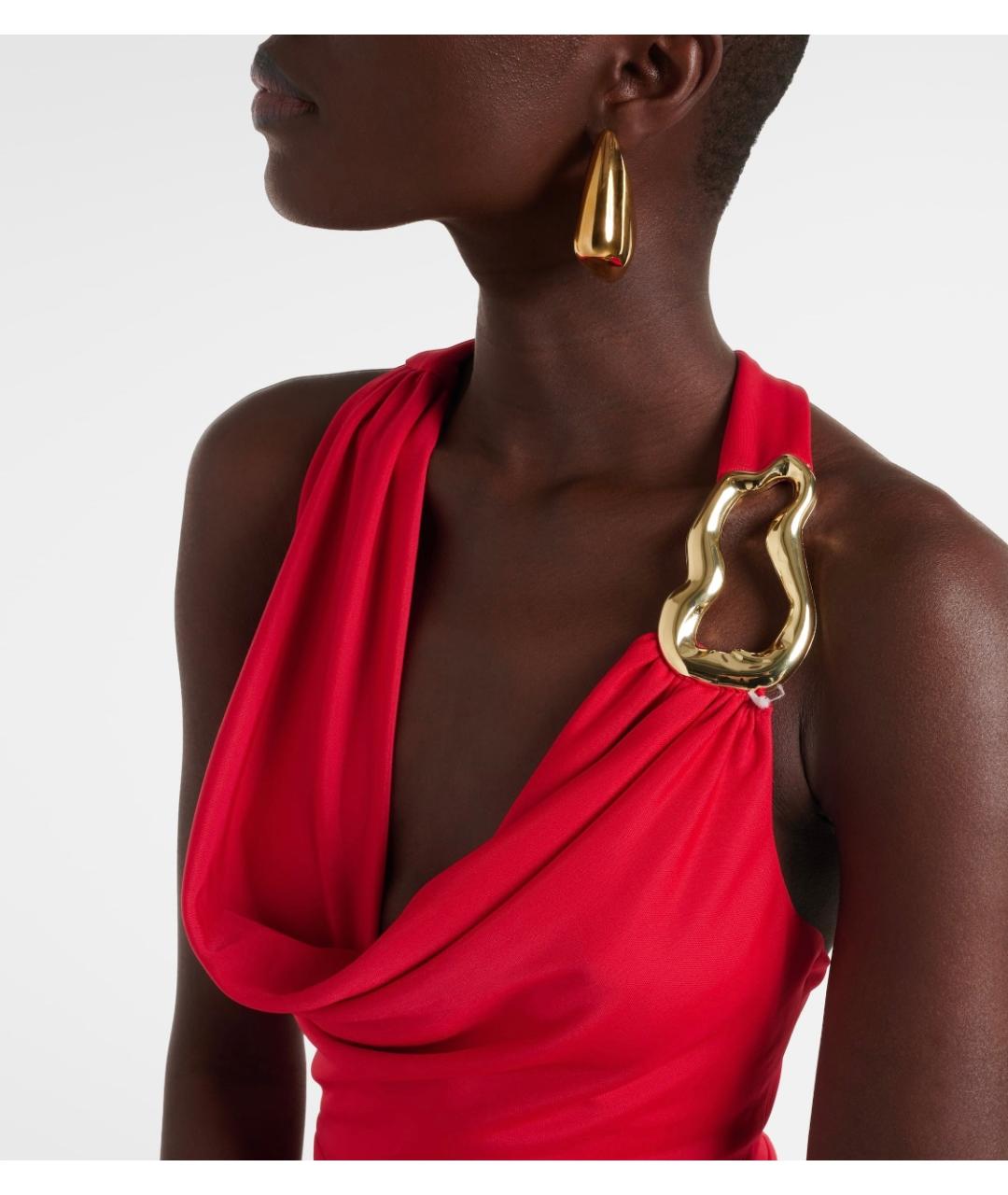 REBECCA VALLANCE Красное полиэстеровое вечернее платье, фото 4