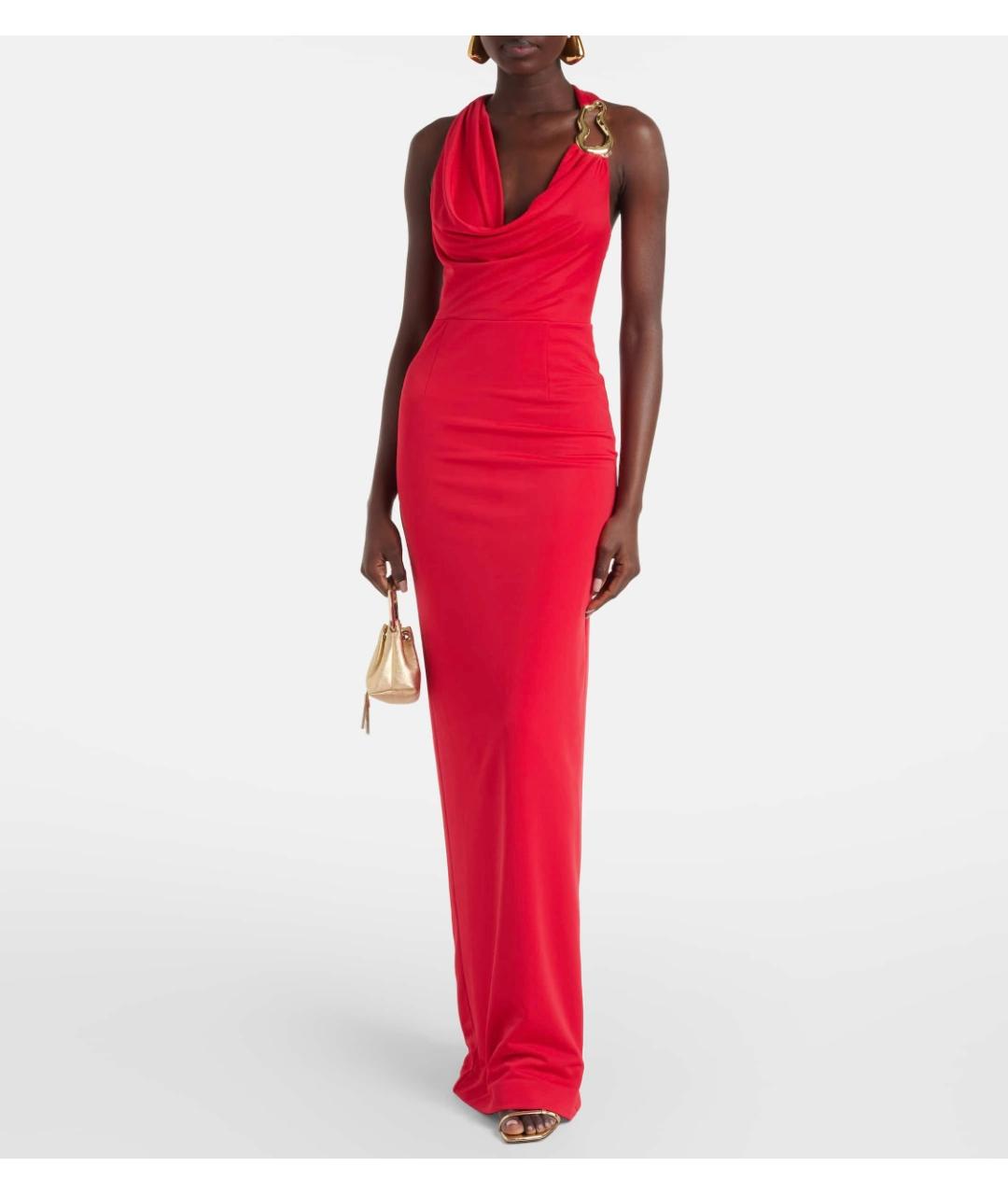 REBECCA VALLANCE Красное полиэстеровое вечернее платье, фото 2