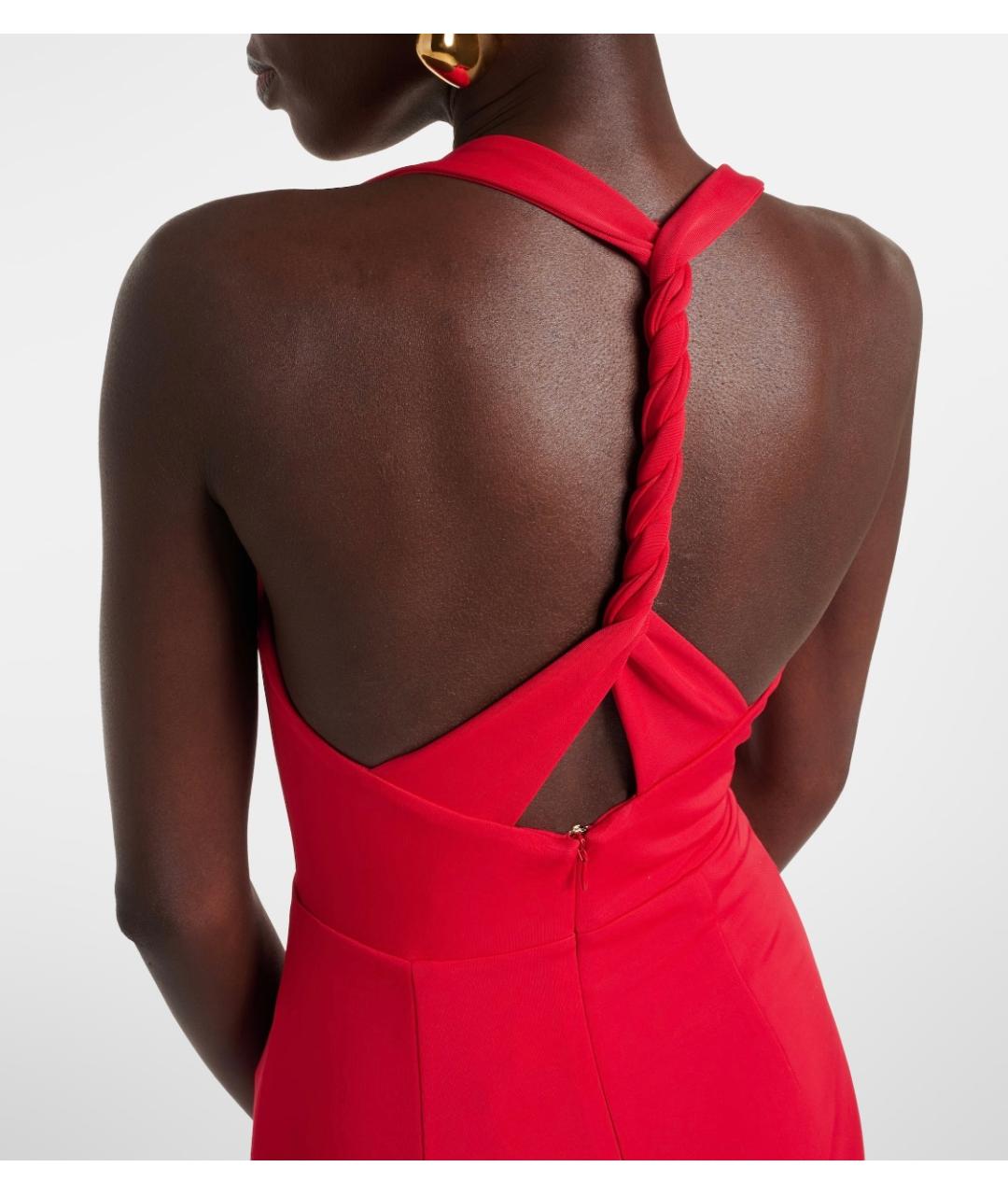 REBECCA VALLANCE Красное полиэстеровое вечернее платье, фото 5