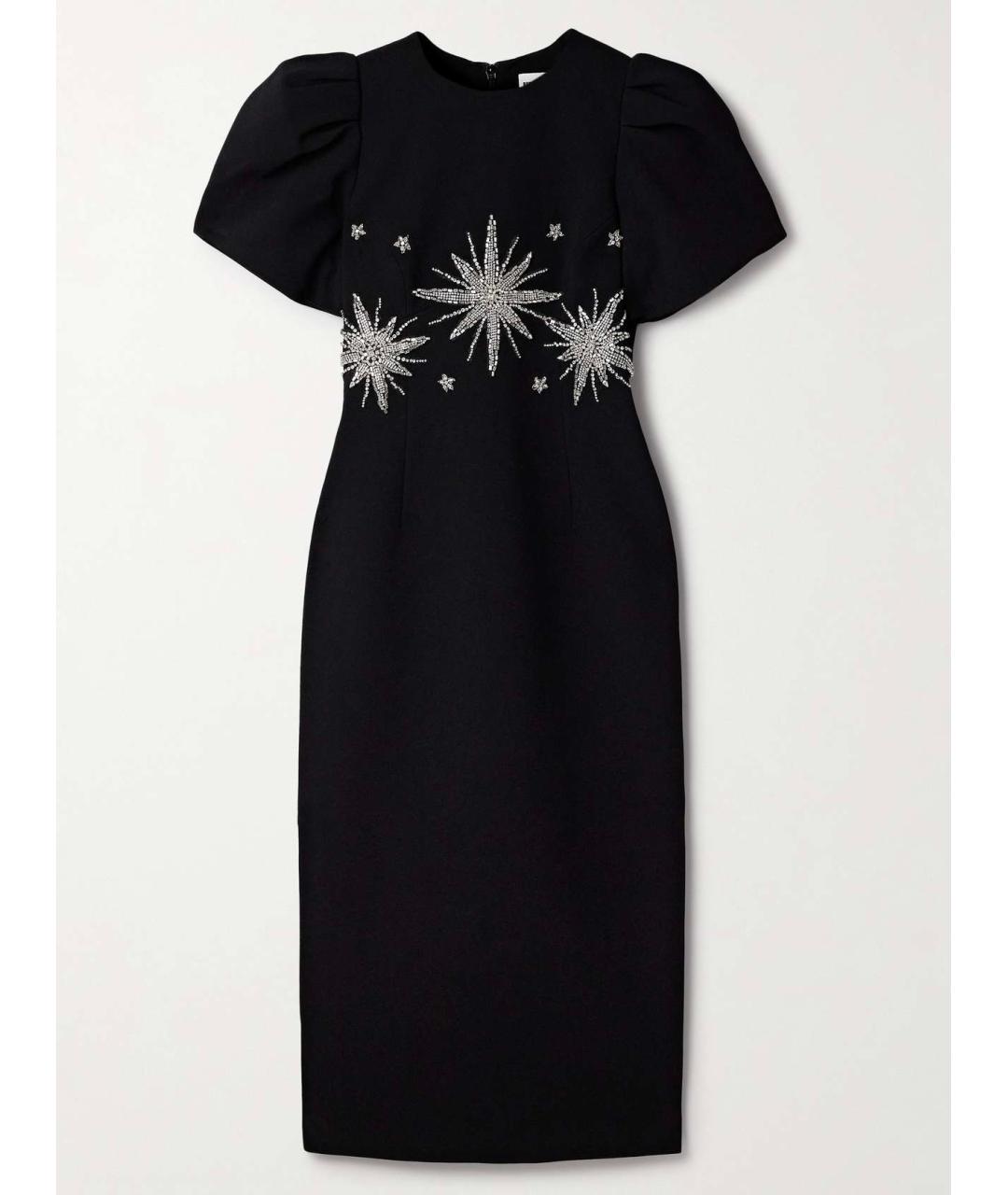 REBECCA VALLANCE Черное полиэстеровое платье, фото 9