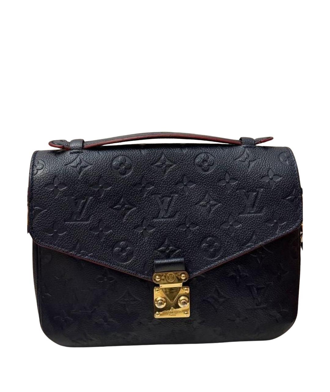 LOUIS VUITTON Темно-синяя кожаная сумка через плечо, фото 1