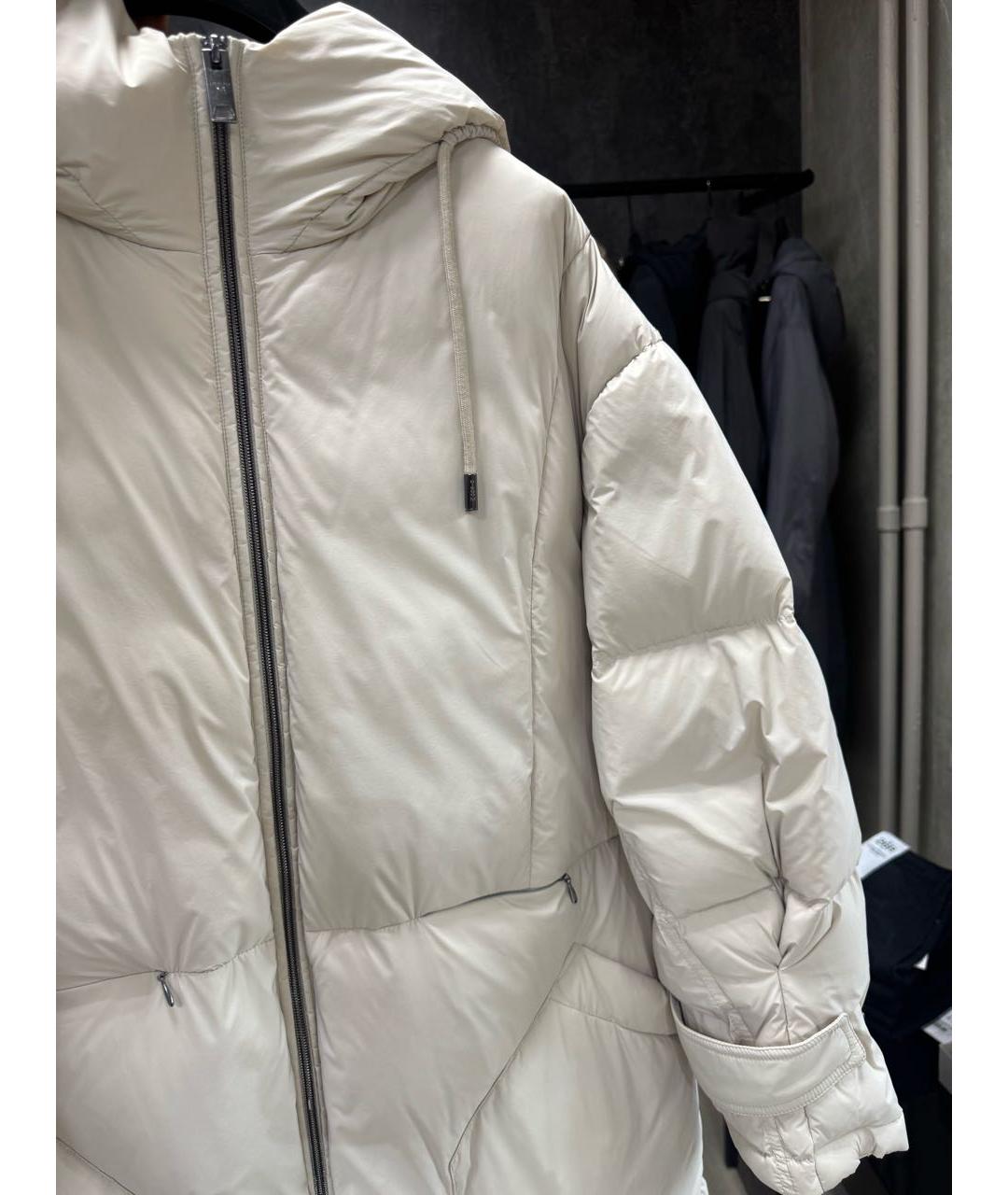 DIEGO M Бежевый полиэстеровый пуховик, фото 8