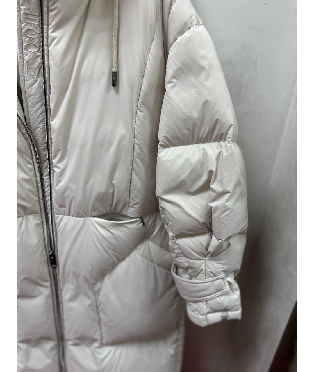 DIEGO M Бежевый полиэстеровый пуховик, фото 5