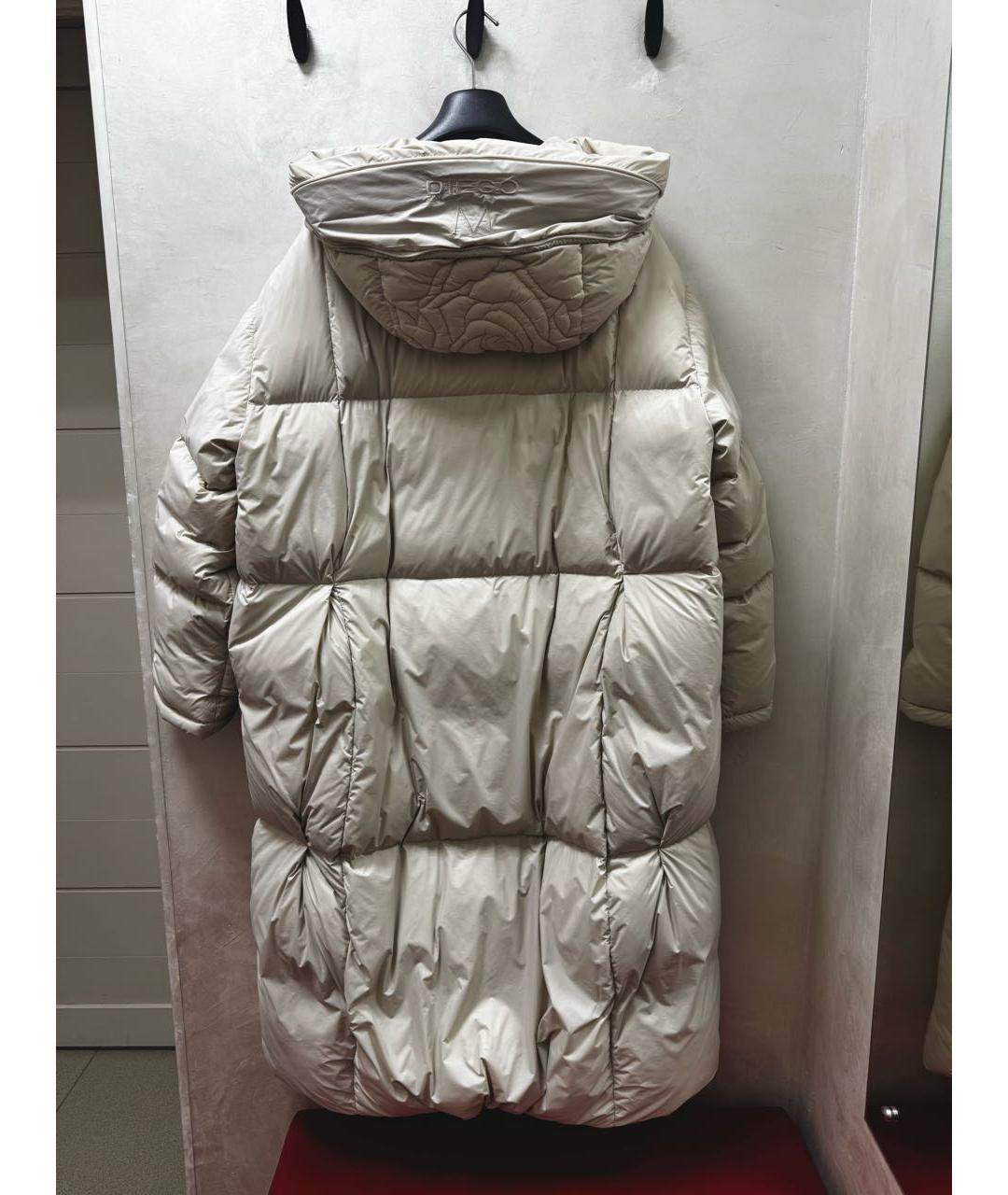 DIEGO M Бежевый полиэстеровый пуховик, фото 2