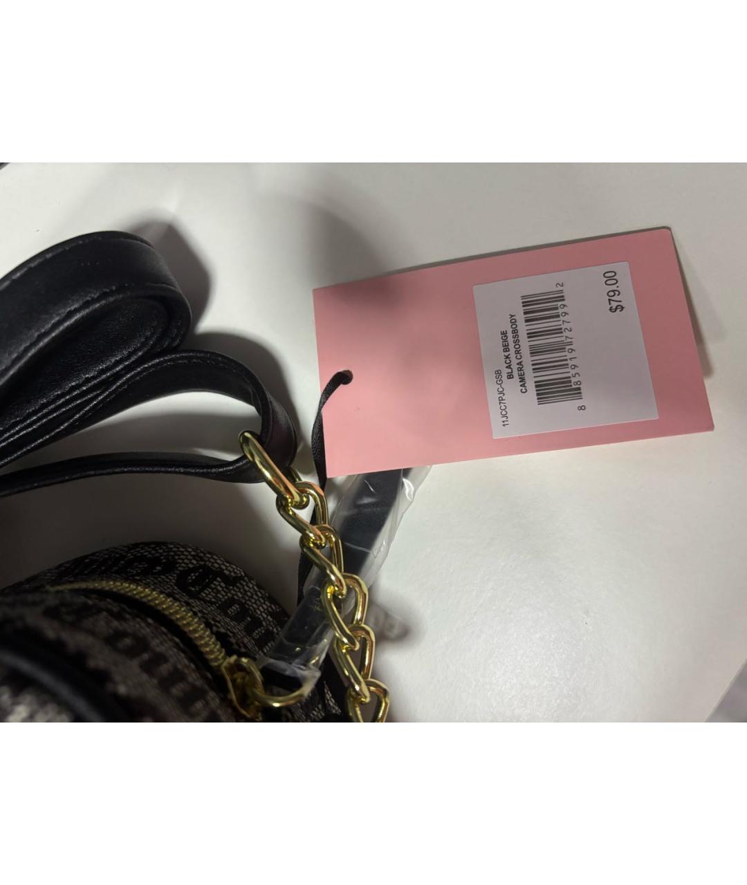 JUICY COUTURE Серая тканевая сумка через плечо, фото 3