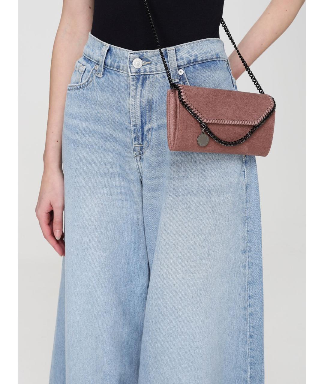 STELLA MCCARTNEY Розовая синтетическая сумка через плечо, фото 2