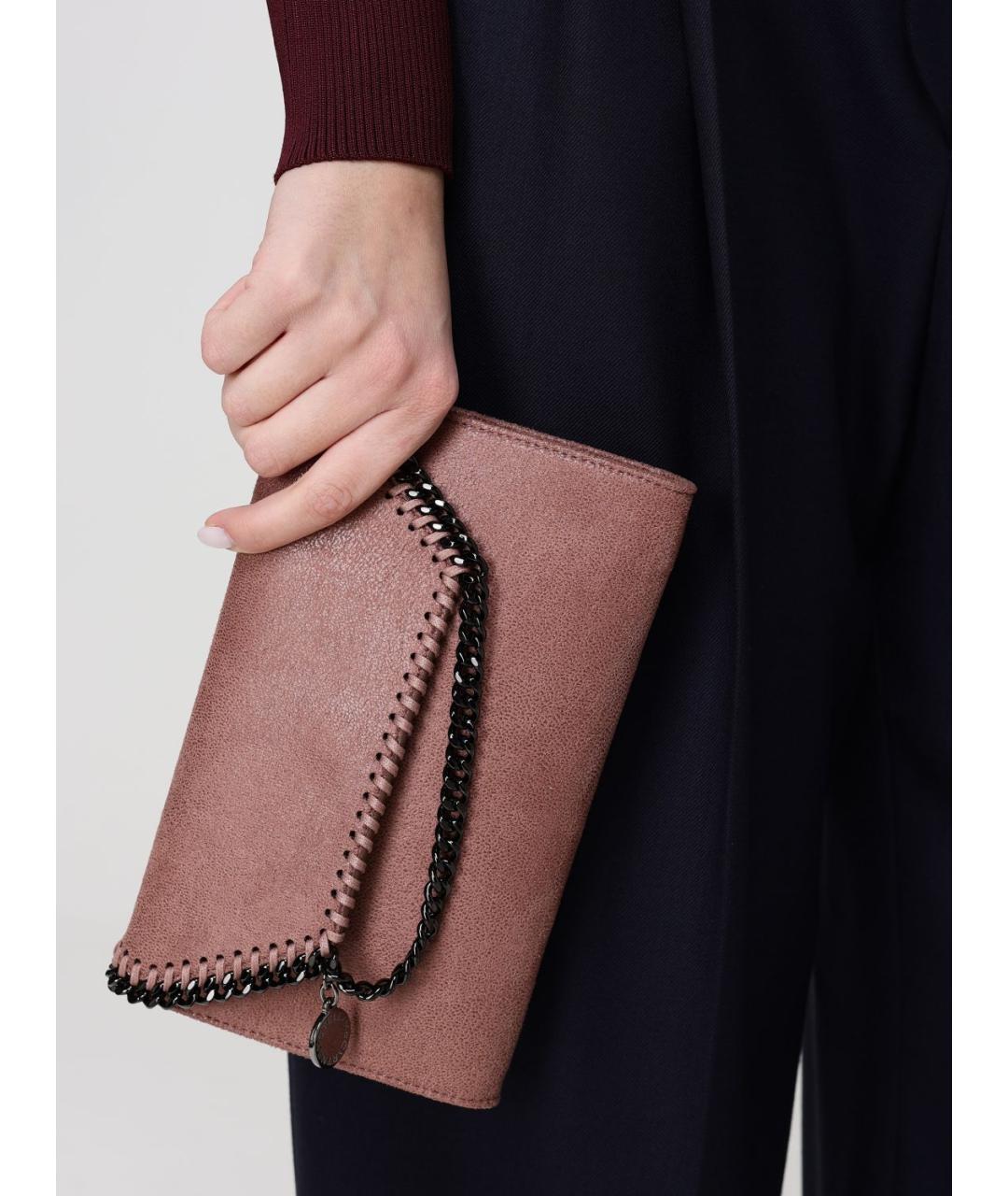 STELLA MCCARTNEY Розовая синтетическая сумка через плечо, фото 2