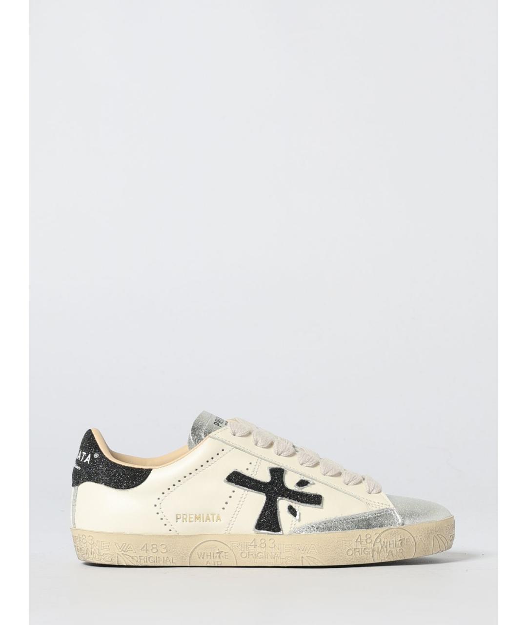 PREMIATA Белые кожаные кеды, фото 4