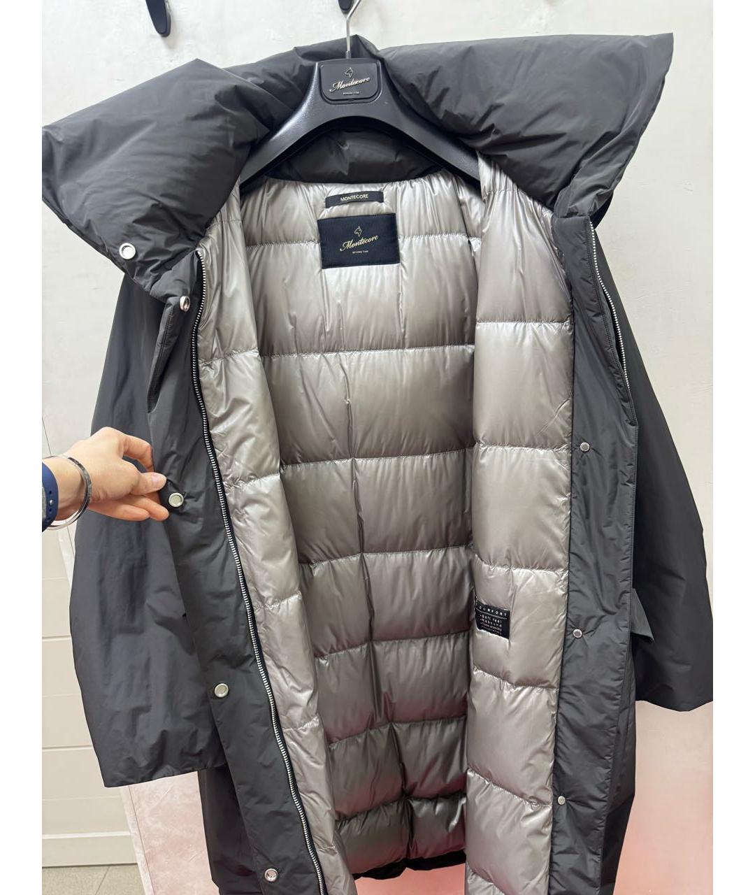 MONTECORE Антрацитовый полиэстеровый пуховик, фото 3