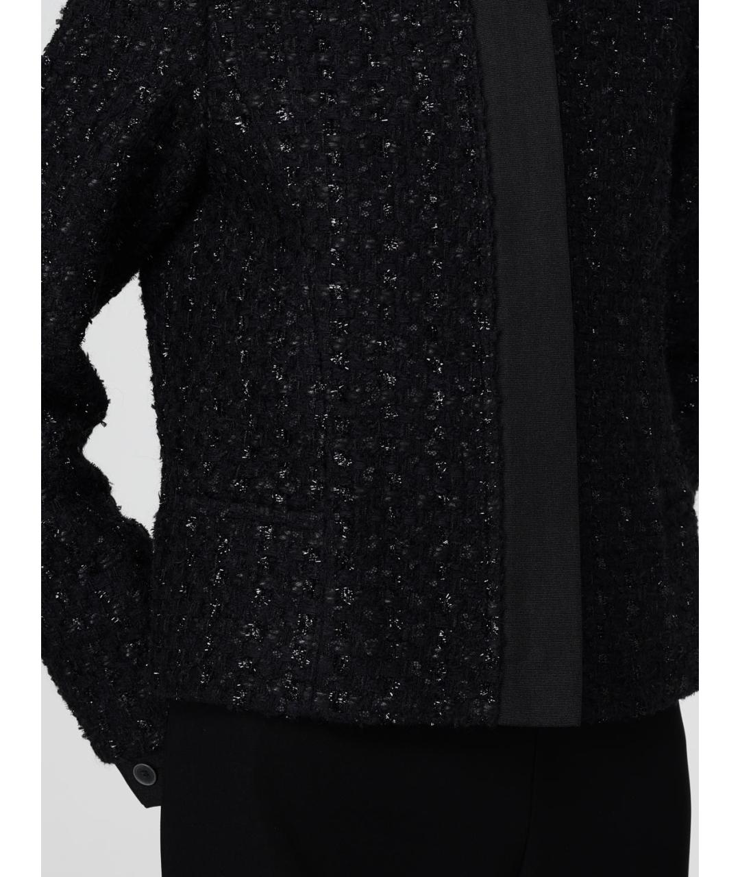 EMPORIO ARMANI Черный полиэстеровый жакет/пиджак, фото 5