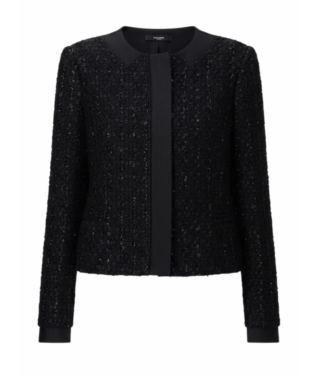 EMPORIO ARMANI Черный полиэстеровый жакет/пиджак, фото 1