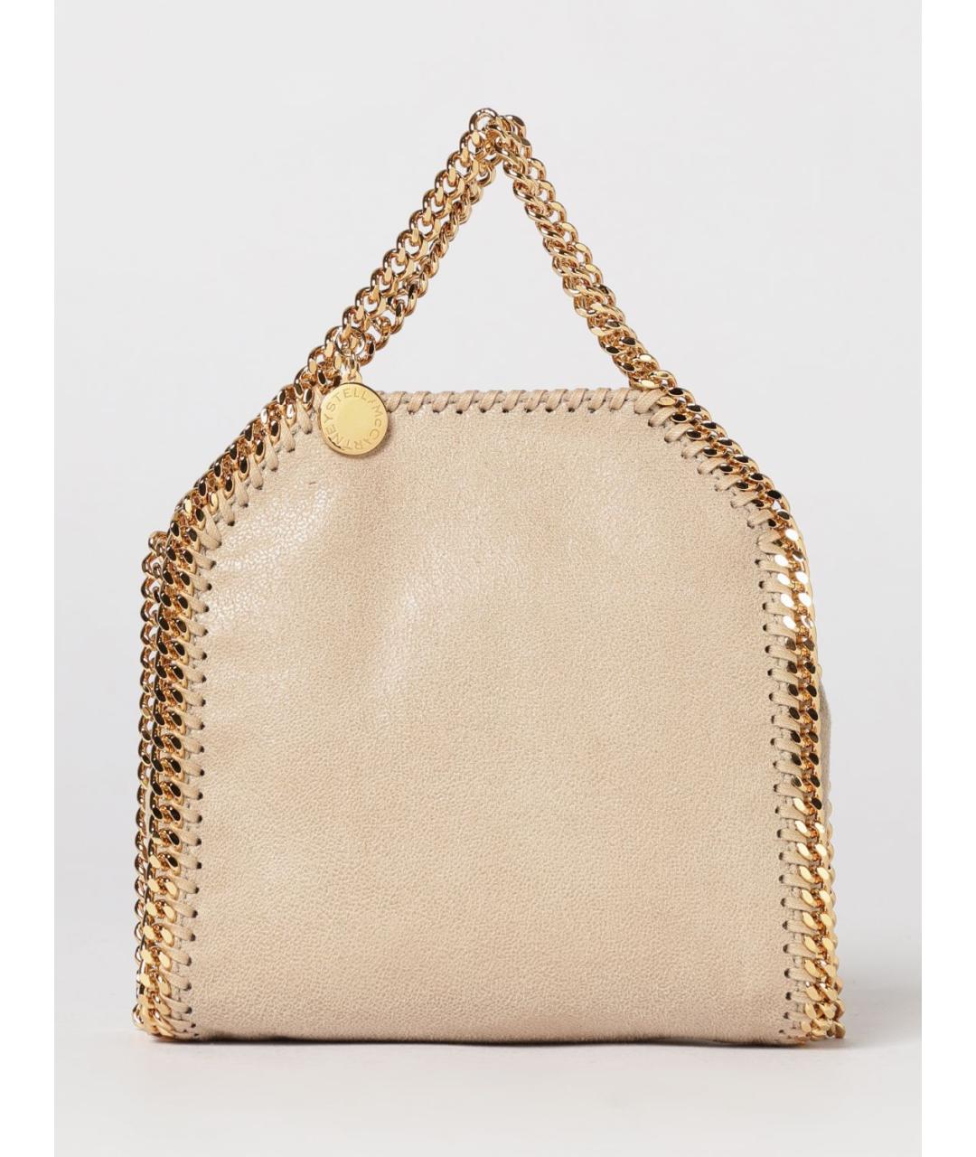 STELLA MCCARTNEY Бежевая сумка через плечо из искусственной кожи, фото 6