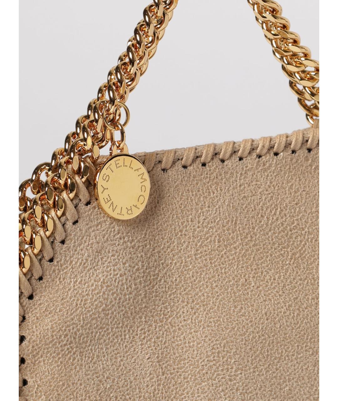 STELLA MCCARTNEY Бежевая сумка через плечо из искусственной кожи, фото 4