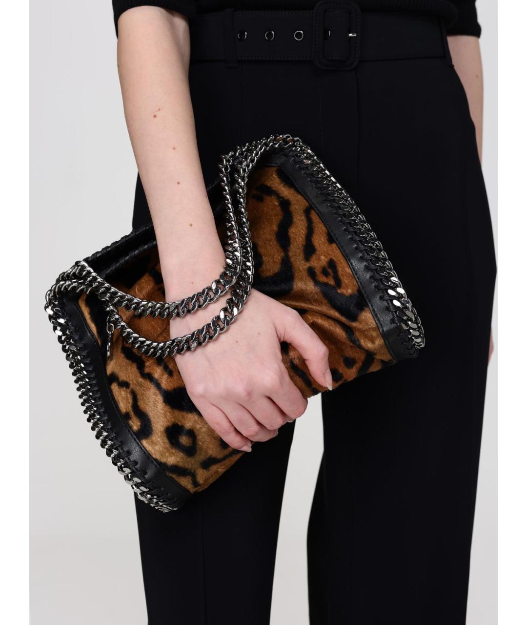 STELLA MCCARTNEY Коричневая синтетическая сумка через плечо, фото 2