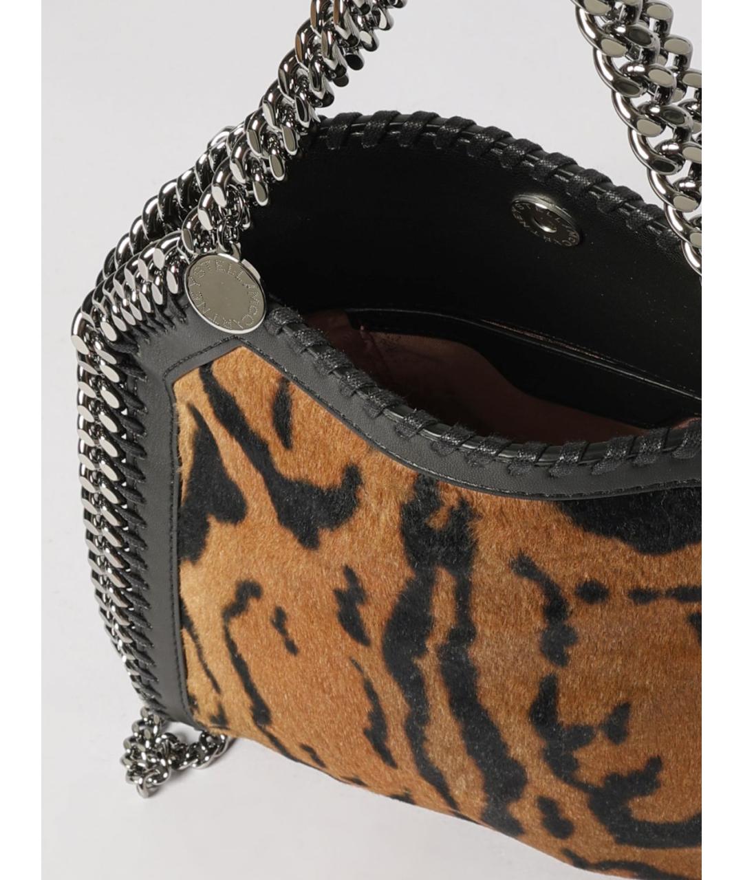 STELLA MCCARTNEY Коричневая синтетическая сумка через плечо, фото 5