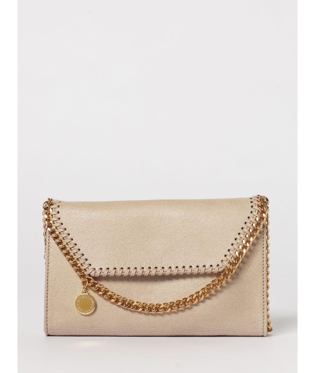 STELLA MCCARTNEY Бежевая сумка через плечо из искусственной кожи, фото 6