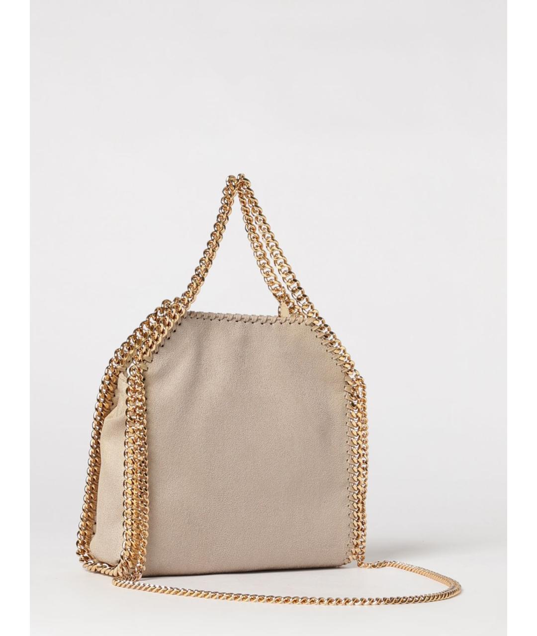 STELLA MCCARTNEY Бежевая синтетическая сумка через плечо, фото 3