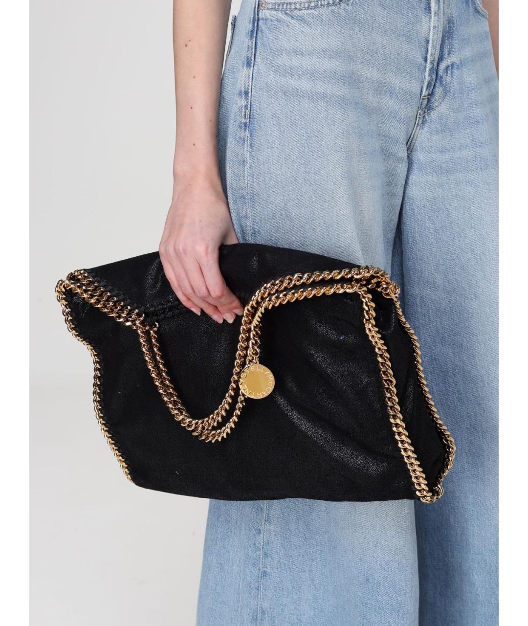 STELLA MCCARTNEY Черная синтетическая сумка через плечо, фото 2