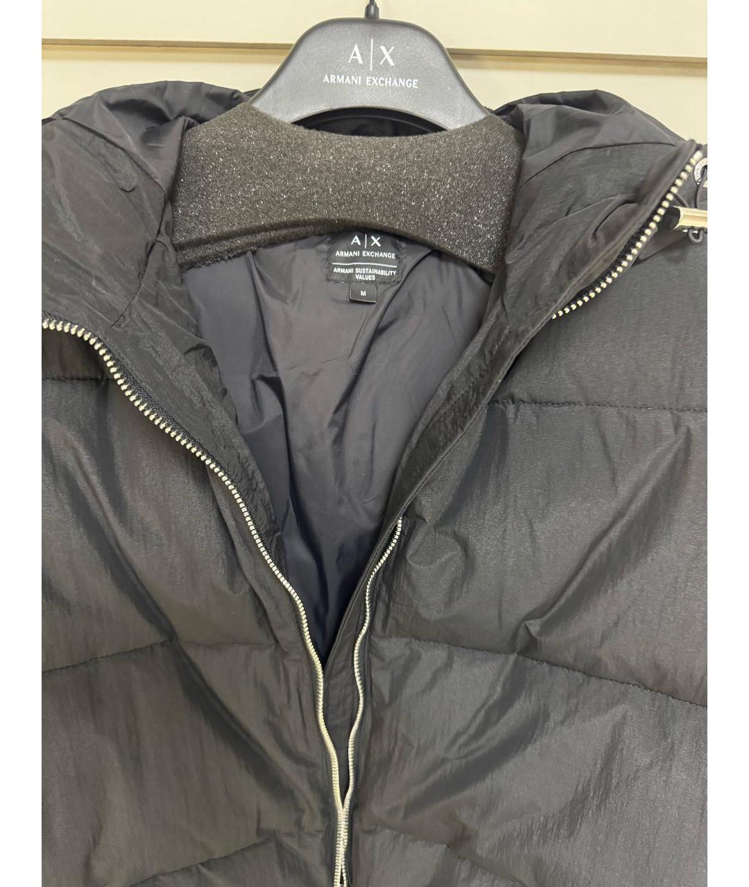 ARMANI EXCHANGE Черная полиэстеровая куртка, фото 6