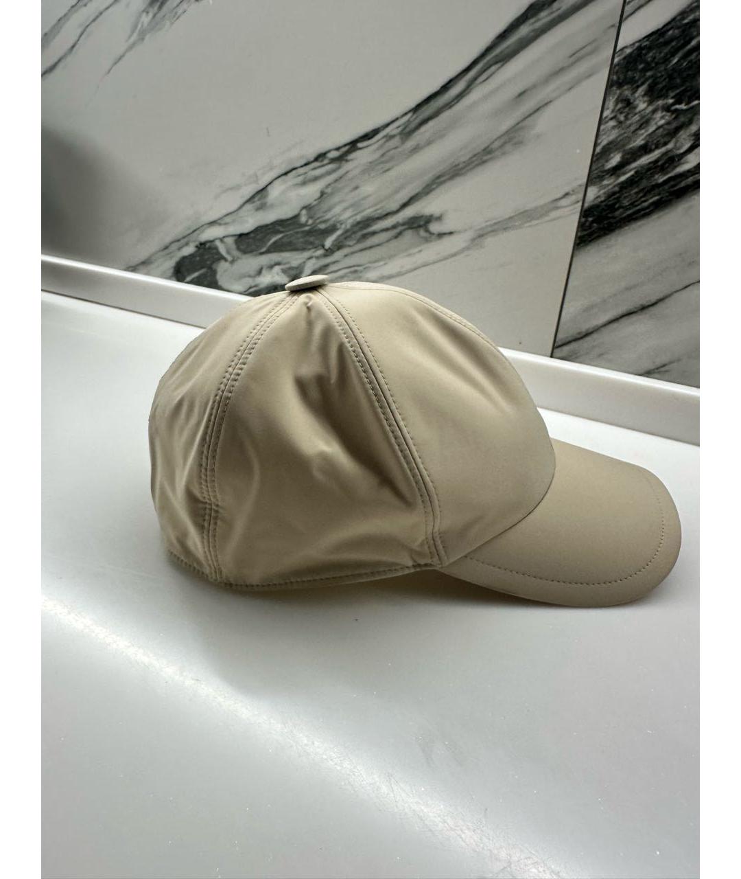 STEFANO RICCI Бежевая синтетическая кепка/бейсболка, фото 2