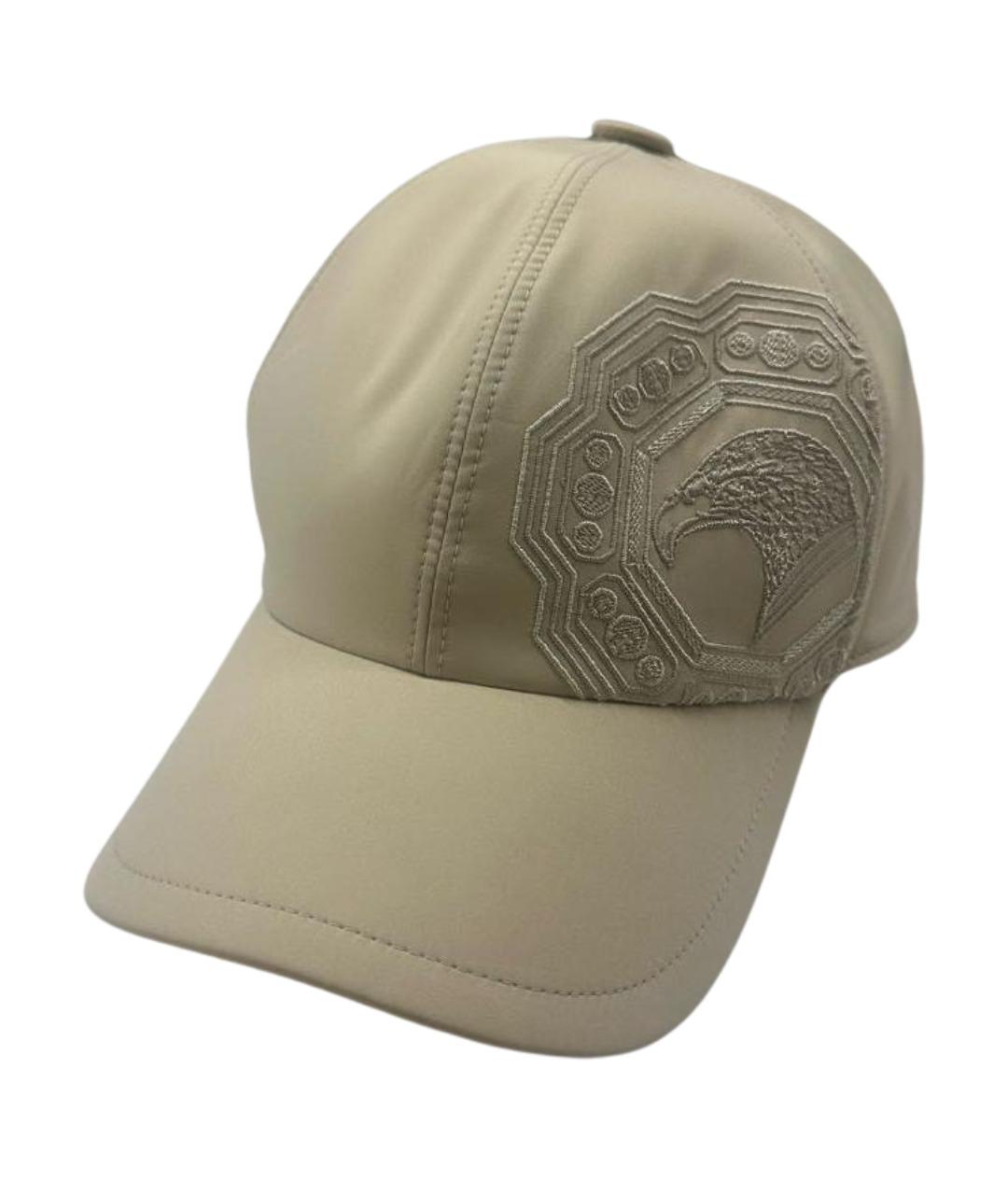 STEFANO RICCI Бежевая синтетическая кепка/бейсболка, фото 1