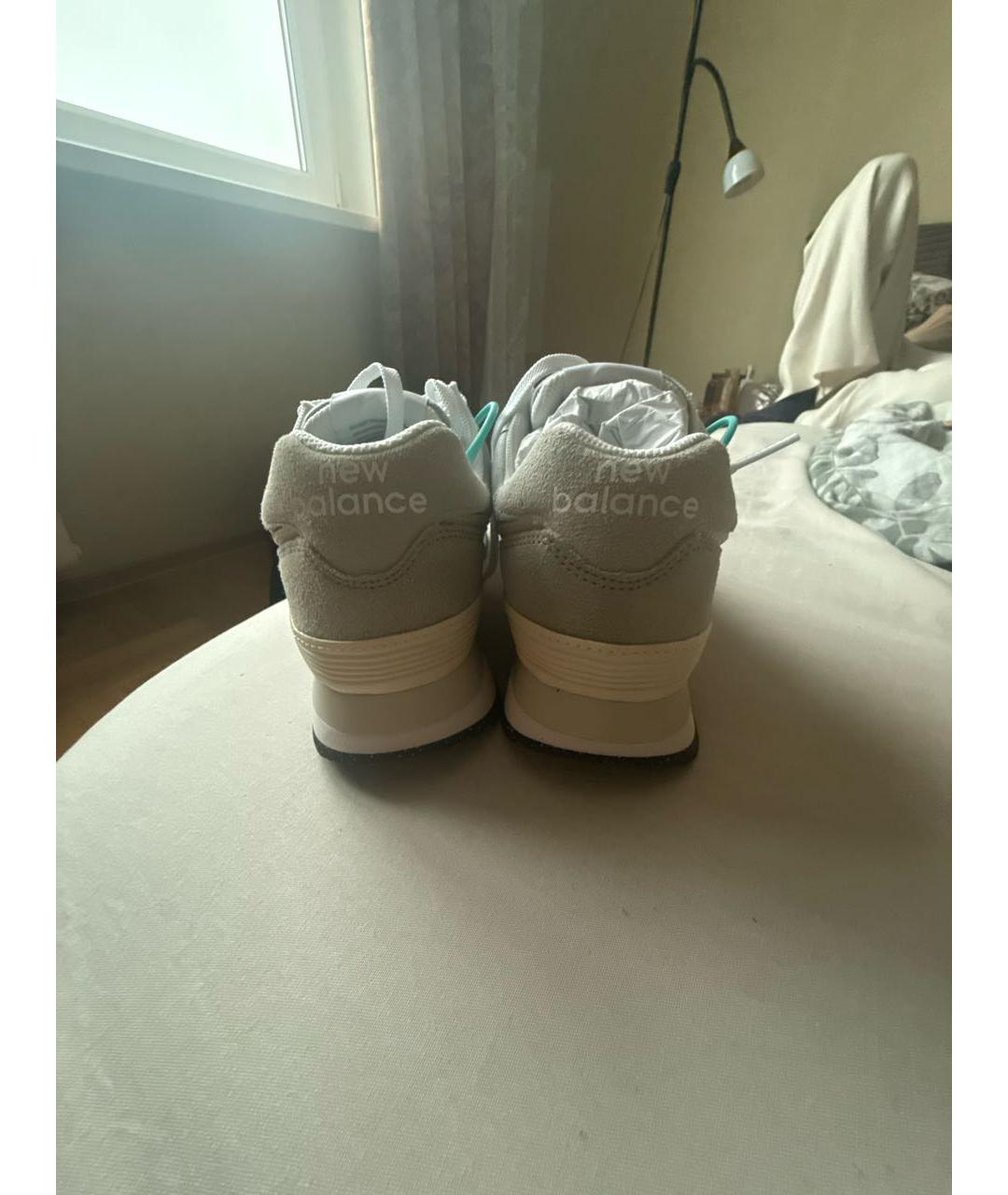 NEW BALANCE Серые текстильные кроссовки, фото 3